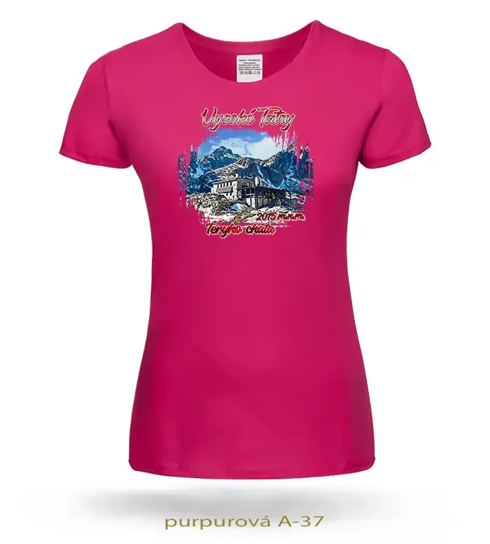 Trička dámske VYSOKÉ TATRY TÉRYHO CHATA 2015 m.n.m.